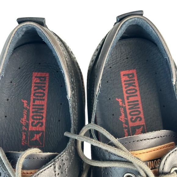 Pikolinos Men's Avila Two-Tone Lace-Up Shoes Size 43 Black/Gray - Picture 6 of 9